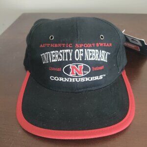 NWT Vtg 90s Zephyr Graf-X The Timber Hat University of Nebraska Cornhuskers